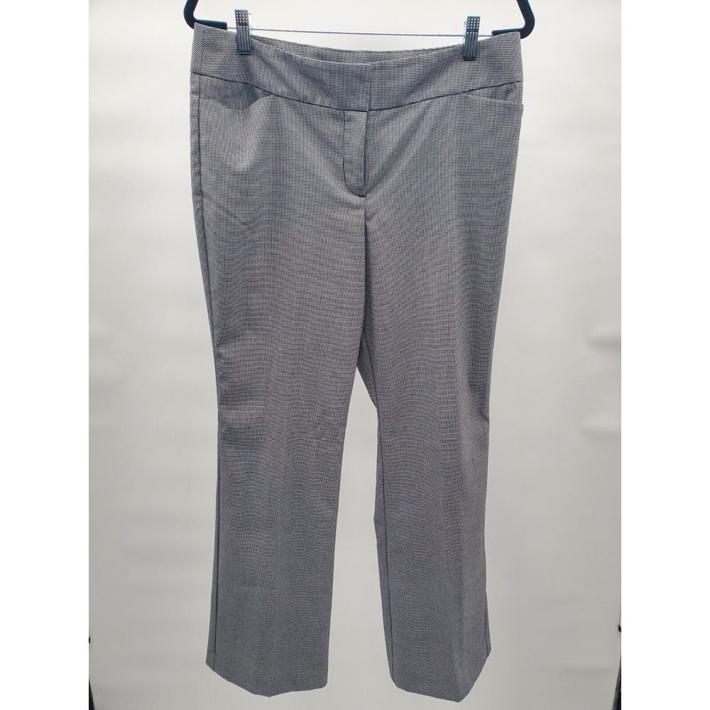 Ann Taylor Petite Dress Pants Signature Women's Size 10P Black‎ White Checkered